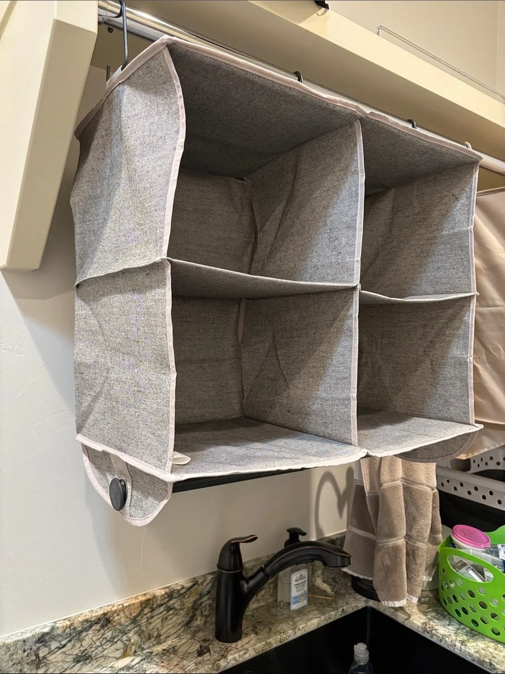Better Homes & Gardens hanging fabric 4 shelf closet organizer